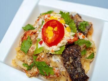 Creamy seafood pasta 